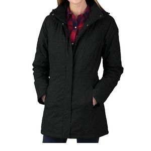 M Charles River Women’s Journey Parka Black Raincoat